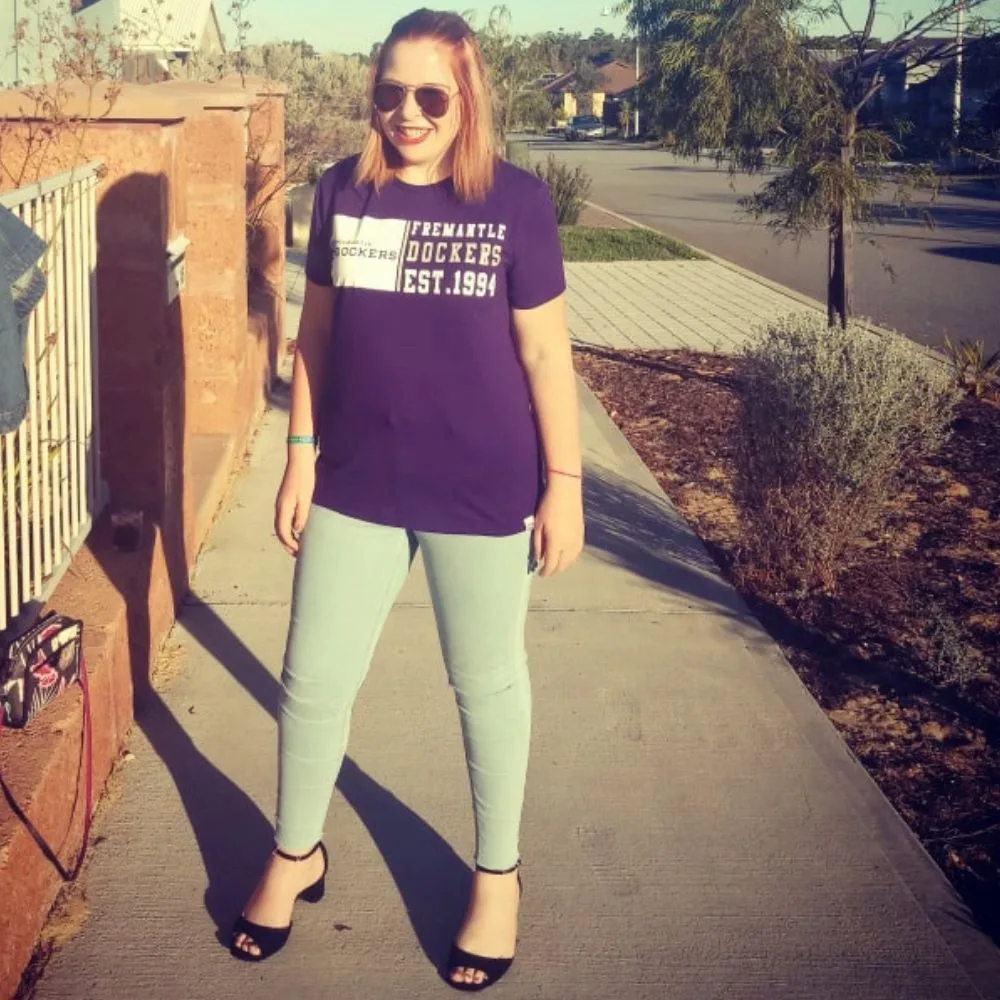 Hannah Bean standing in street