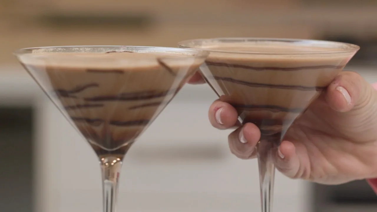 Coffee Nutella Brownie Martini