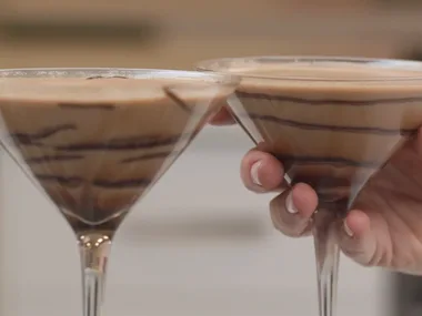 Coffee Nutella Brownie Martini