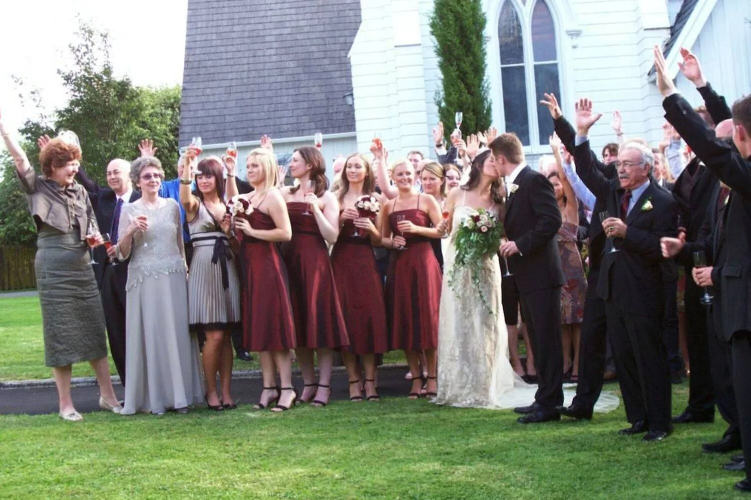 Our wedding day.