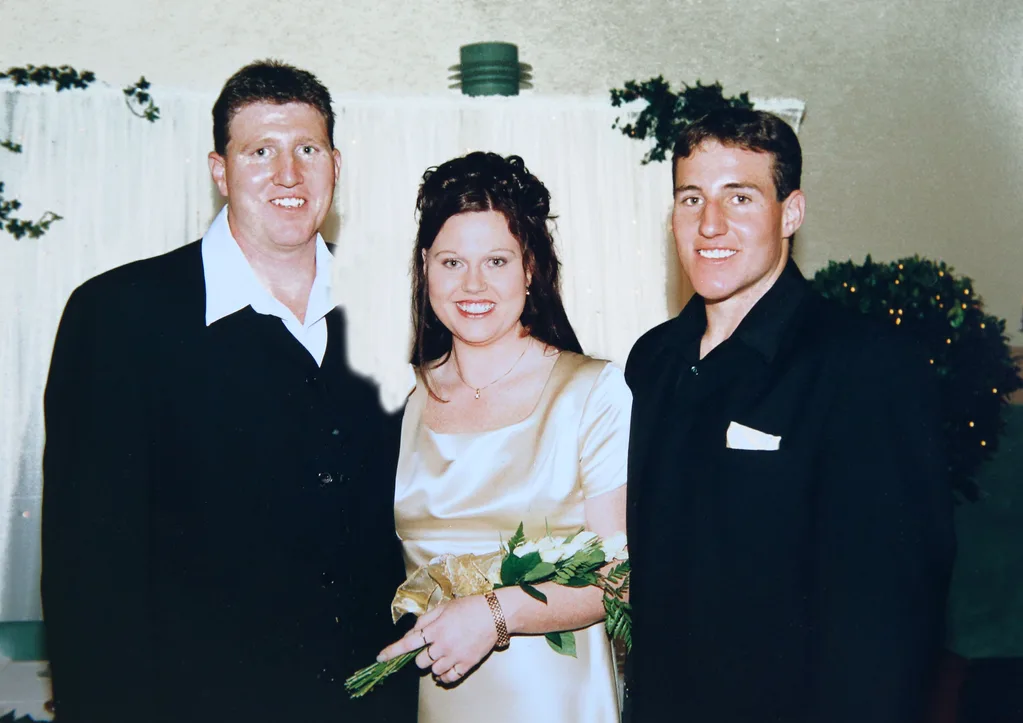Jodie with her brothers, Heath and Greg