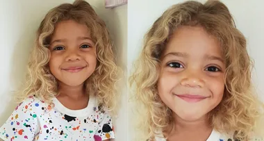 Boy born with white skin and blonde hair leaves his Jamaican and Asian parents stumped