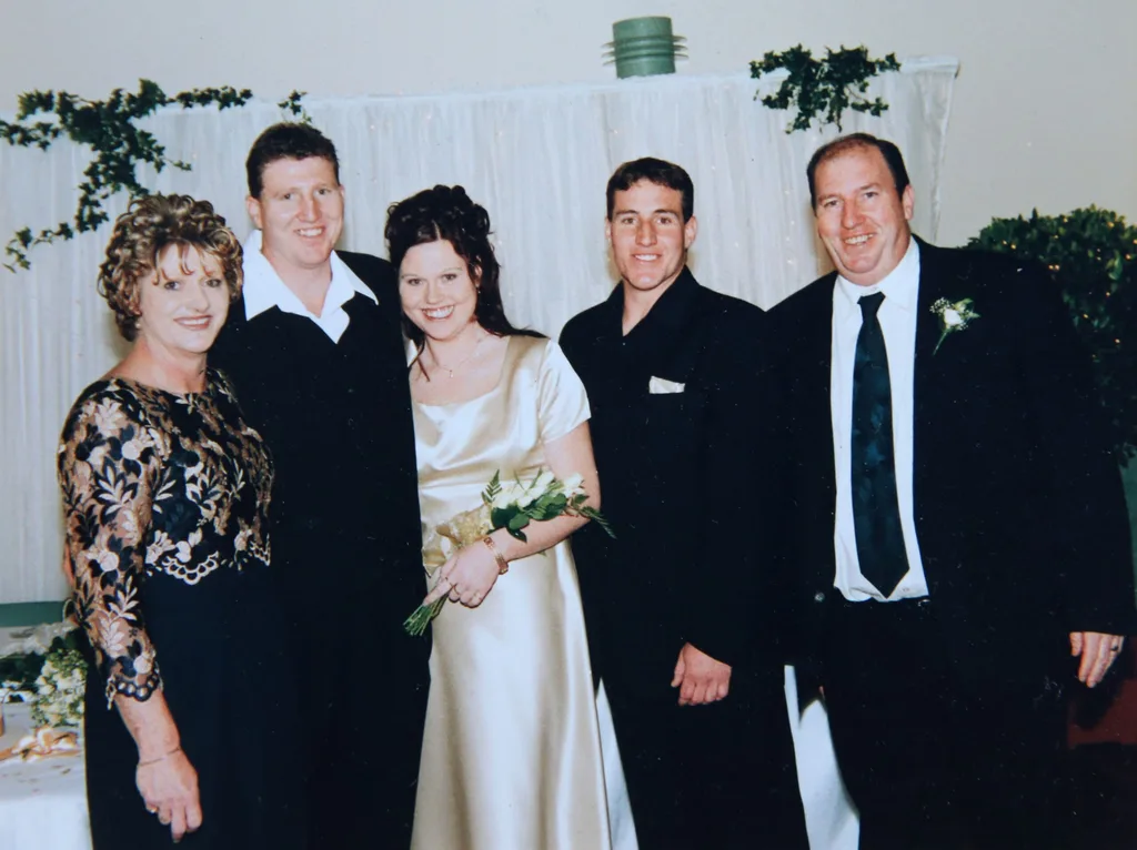 Muriel with Heath, Jodie, Greg and Norm.