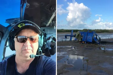 Grandpa stranded for 36 hours in CROCODILE-INFESTED water after HELICOPTER CRASH