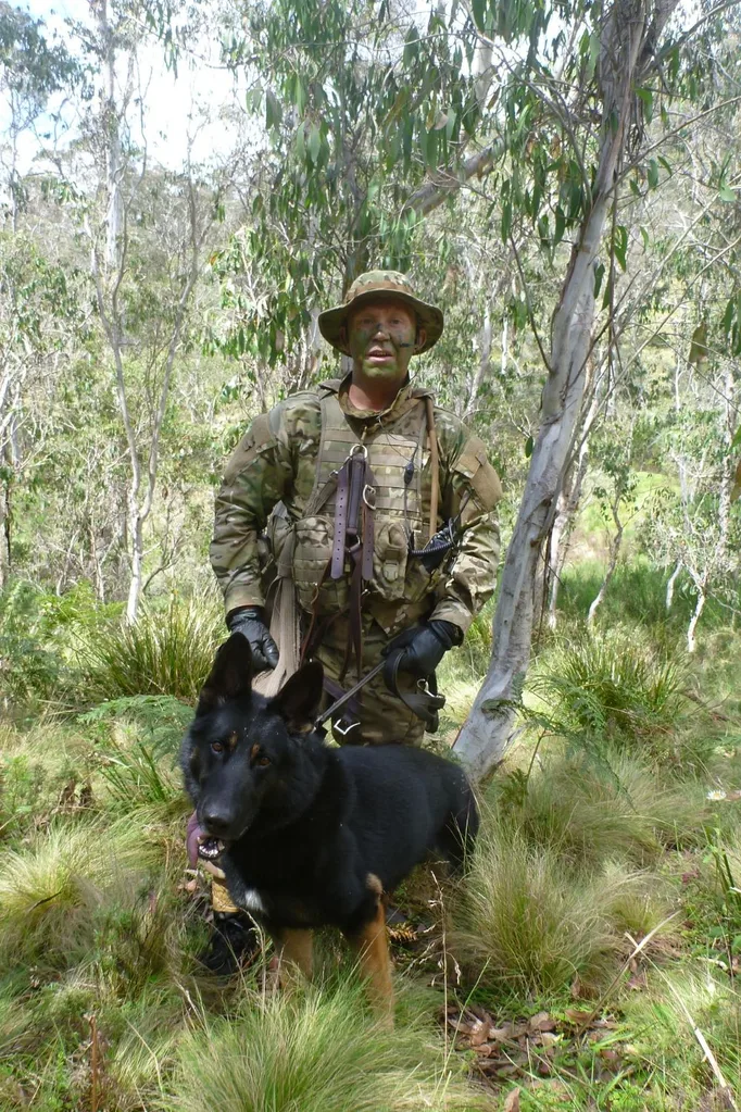 Sergeant Luke Warburton and his police dog Chuck on the hunt for criminal Malcolm John Naden
