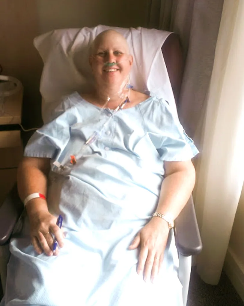 Liz undergoing chemo