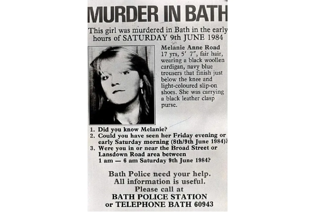 Newspaper article about Melanie Road's death