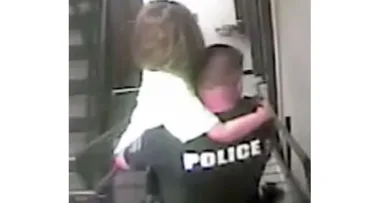 Shocking moment a child is rescued by police from her abductor!