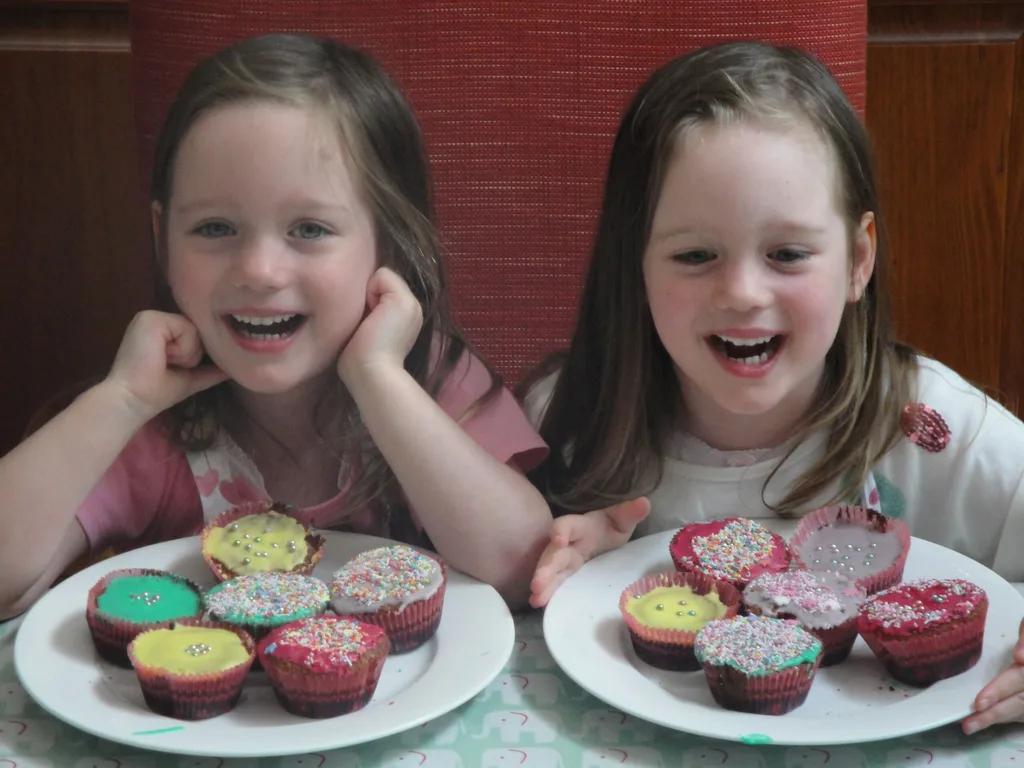 Rosie and Ellie before Rosie became unwell.