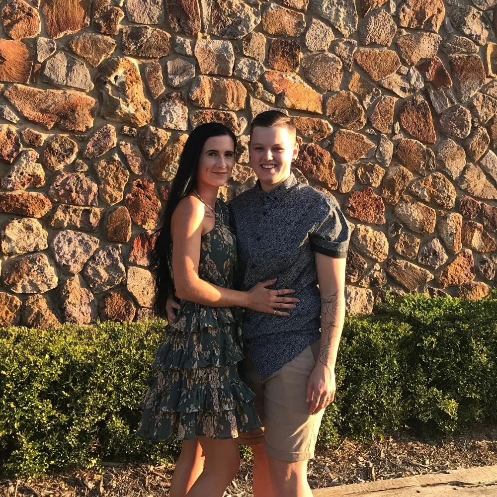 Jasmine Mellow with girlfriend Shani