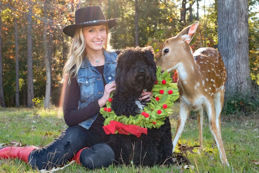 Cassie with Lockey and Lulu