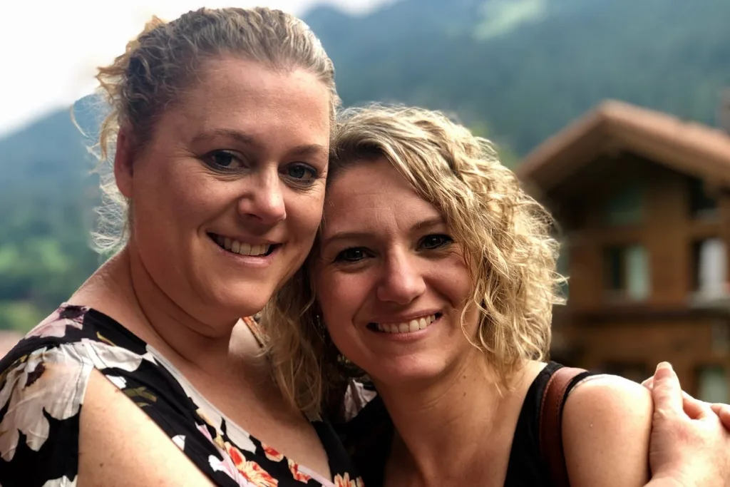 Cassandra and me back in Interlaken.
