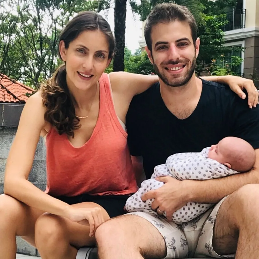 Lauren, Gary and baby Ruby. Credit: Supplied
