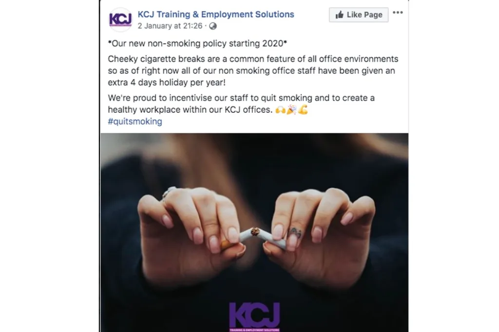 KCJ's Facebook post