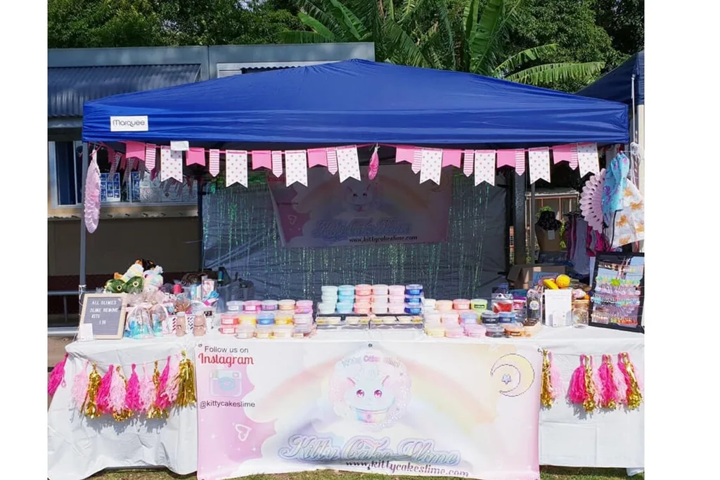 Kitty Cake Slime stall