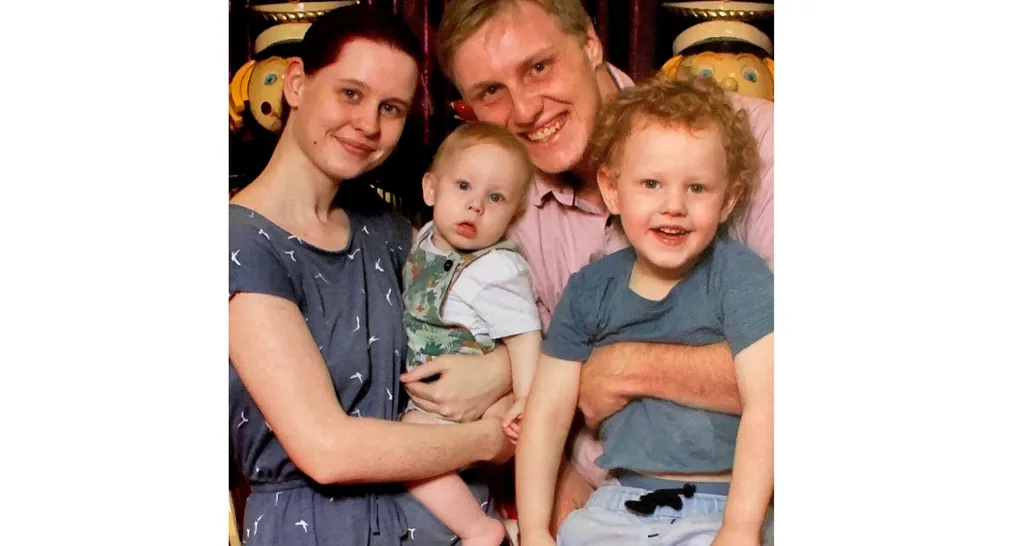 Alex Mackay with Jaxon, Billy and Noah