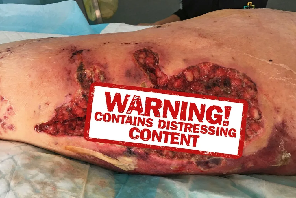 I needed five surgeries to clear the infection.