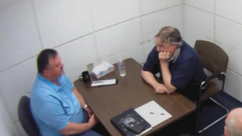 Timothy Bass in interrogation after his arrest