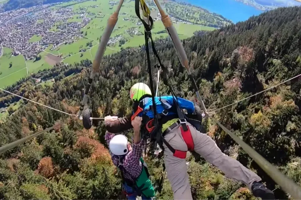 At first, I clung to the instructor's shoulder.
