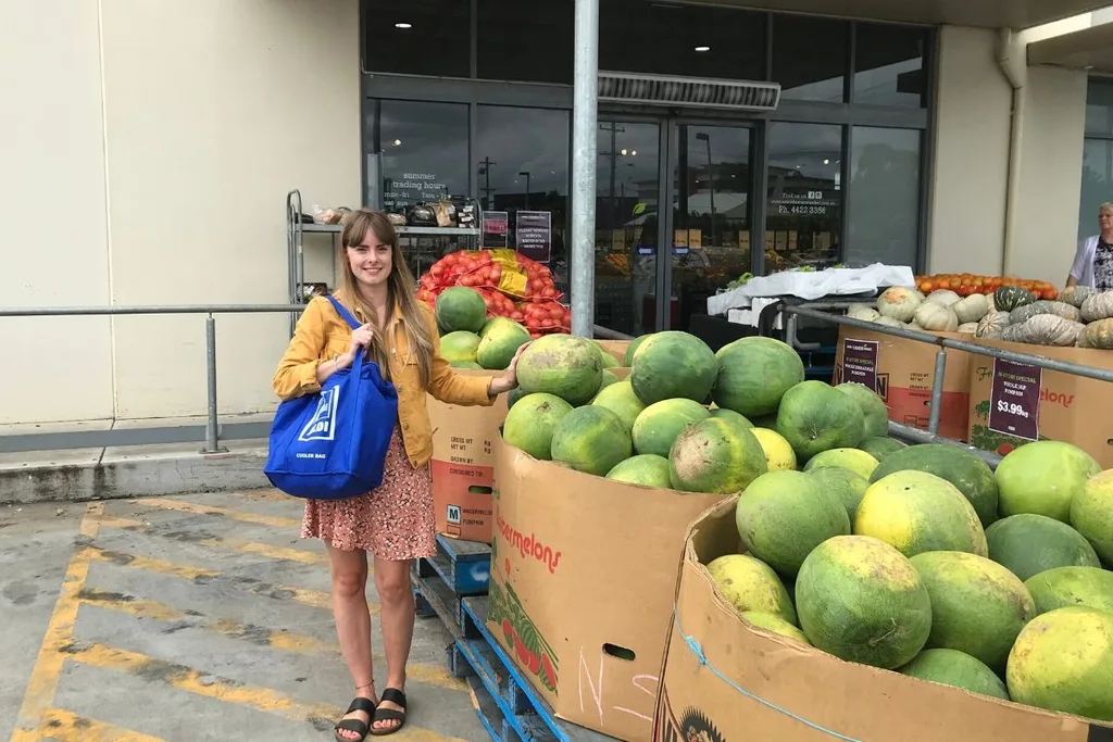 We stopped at Nowra Markets to fill up on fresh produce. Picture: Supplied
