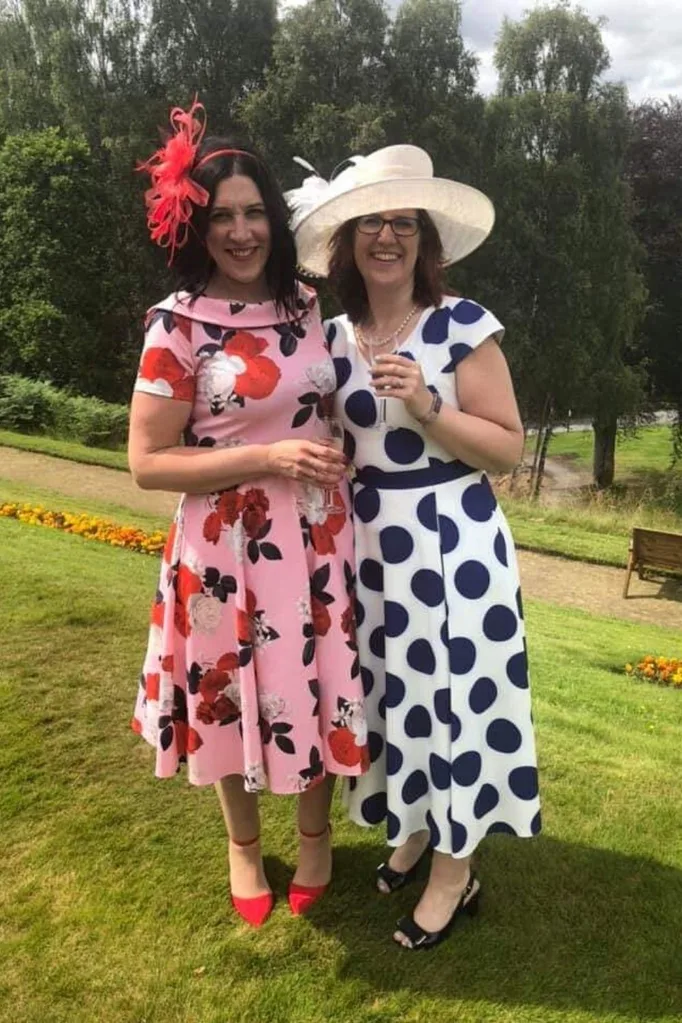 The sisters at their cousin's wedding.