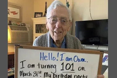 101-year-old man’s pandemic birthday plea