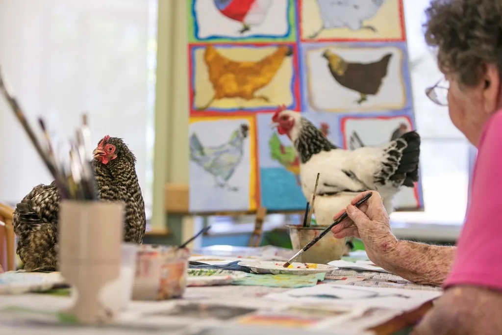 The HenPower programme at Whiddon's aged care centre in Kelso has been a hit with residents