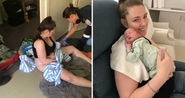 Mum’s two-minute miracle: ‘I delivered my own bub on the bathroom floor!’