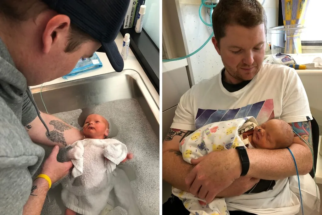Miracle baby Eli was born in just two minutes. Credit: Supplied