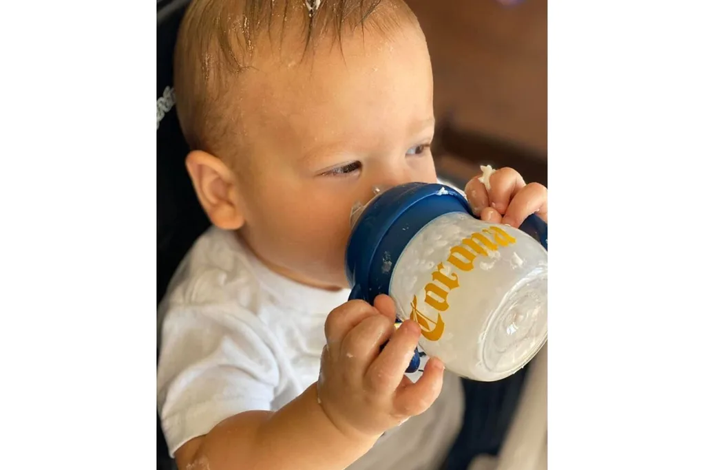Abbey Furlong's son Devin at Corona birthday party