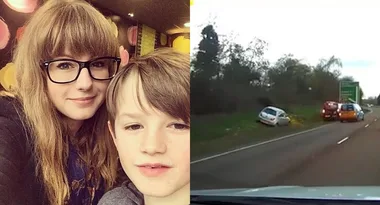 Brave eight-year-old takes the wheel and saves his Mum