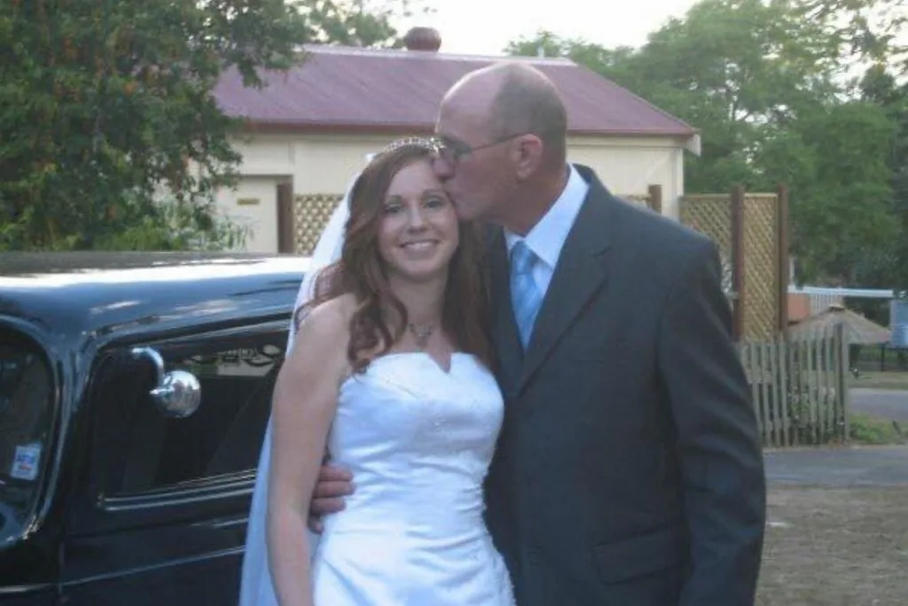 Me and Dad on my wedding day.