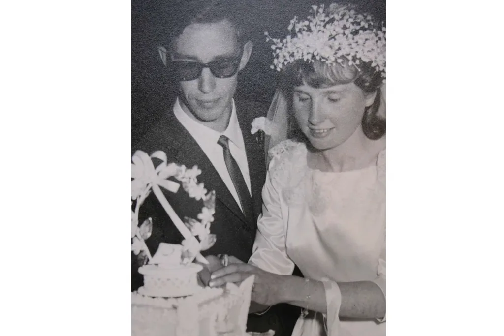 Pete and Pearl on our wedding day