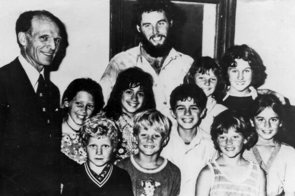 Once I knew it was safe, I ran to the van too. To my relief, everyone was there and they were all okay. As I gave David a hug, the other hostages thanked me. It was finally over. Police took David and me home. ‘I thought your van had broken down!’ Theresa said when she saw me. When I told her the story, she was stunned. ‘Thank God you’re all okay,’ she cried. I found out that the man who’d put us through hell was Edwin John Eastwood. He’d been serving time in Geelong Prison for the 1972 kidnapping of a teacher and six students in Faraday.
