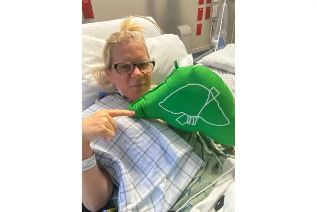 Pamela after her liver donation