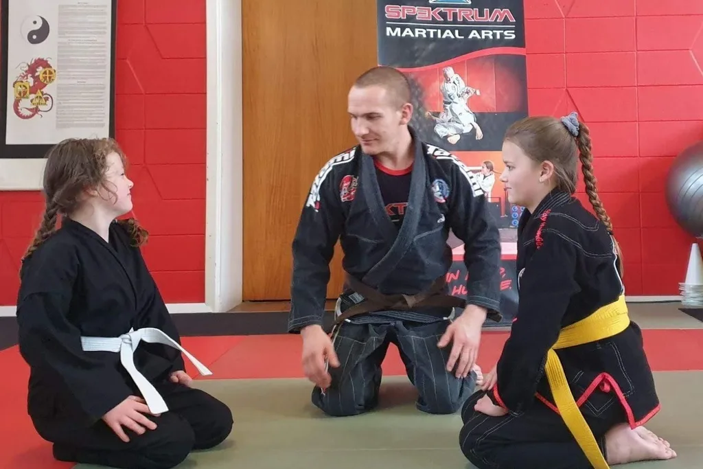 Tinsley in her martial arts class