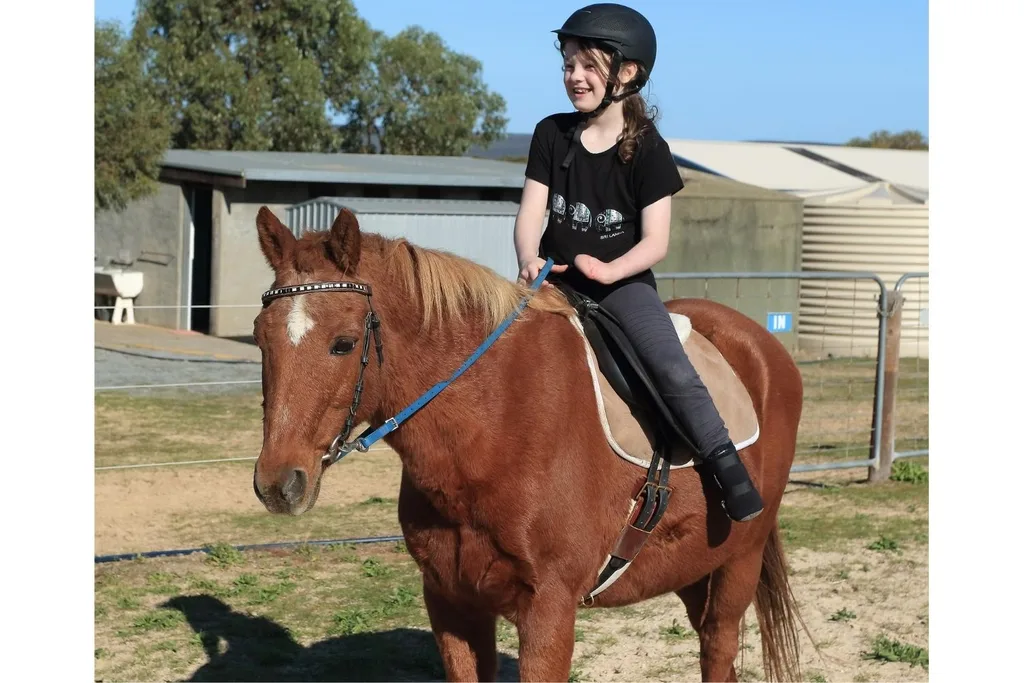 Tinsley on a horse