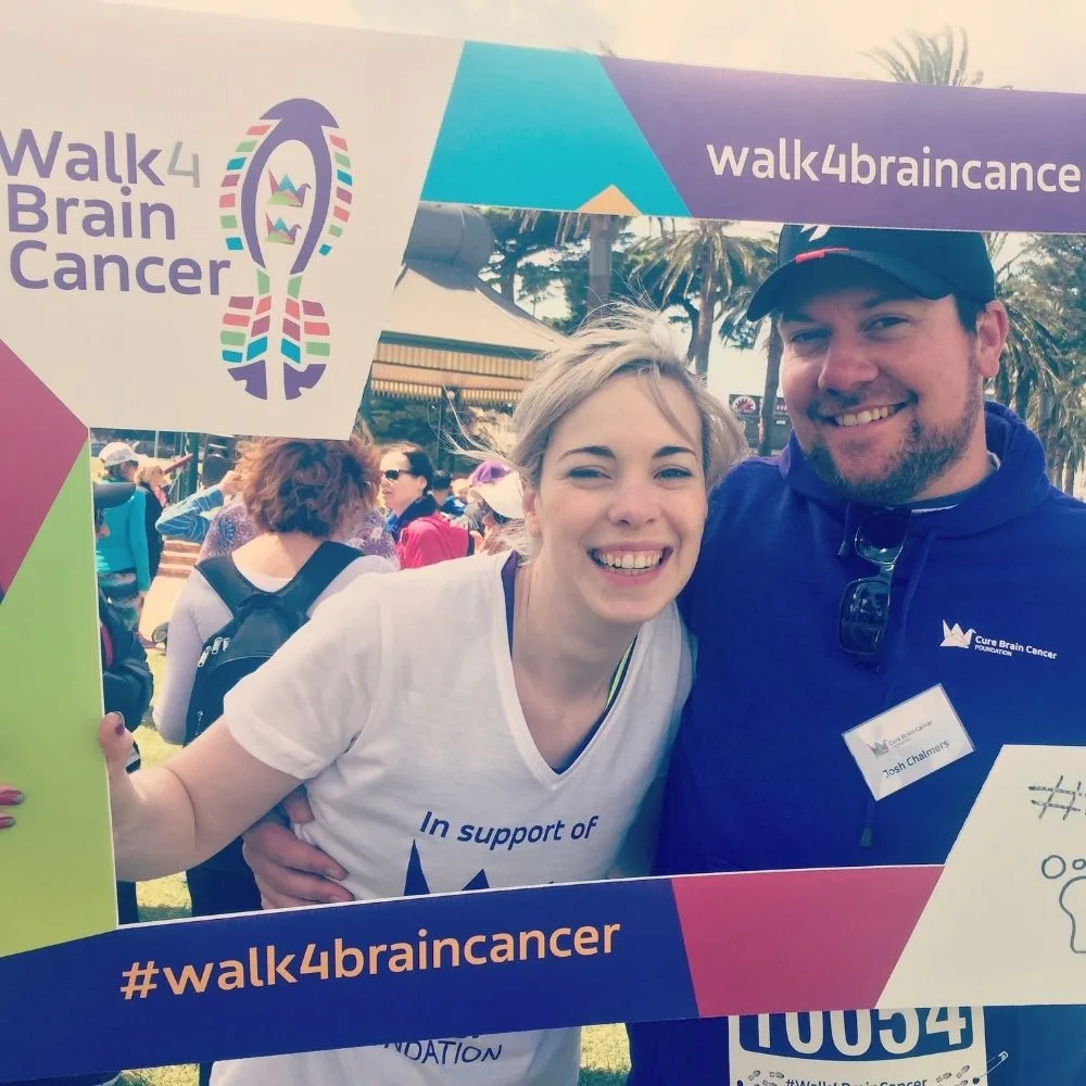 At the Walk 4 Brain Cancer.