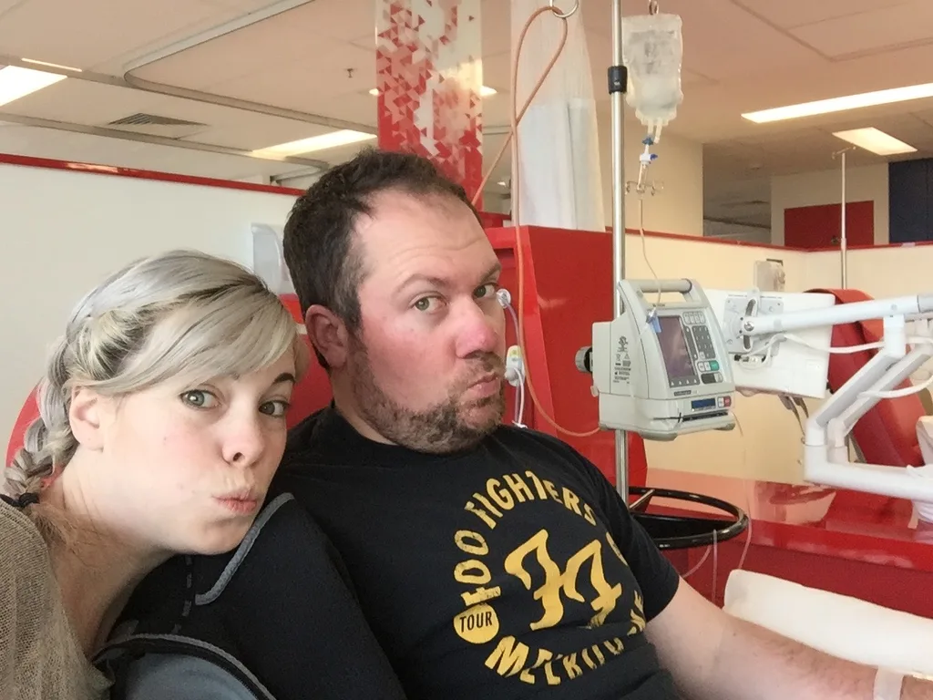 Josh on chemo.