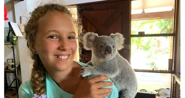 My girl’s a koala whisperer!