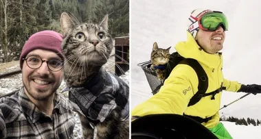 Purr-fect passenger – My cat can ski!