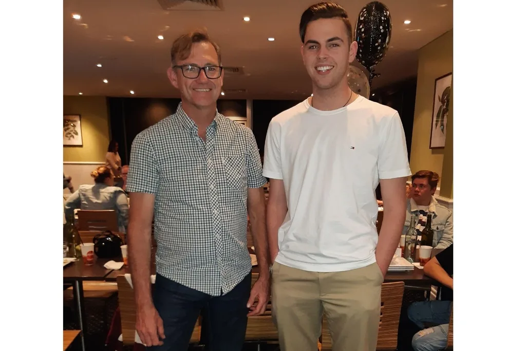 Neil Parker and son Josh