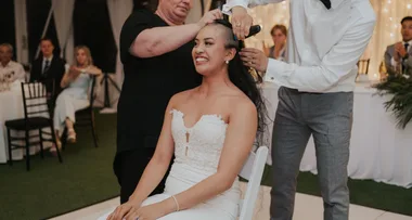 I SHAVED my head on my WEDDING day!