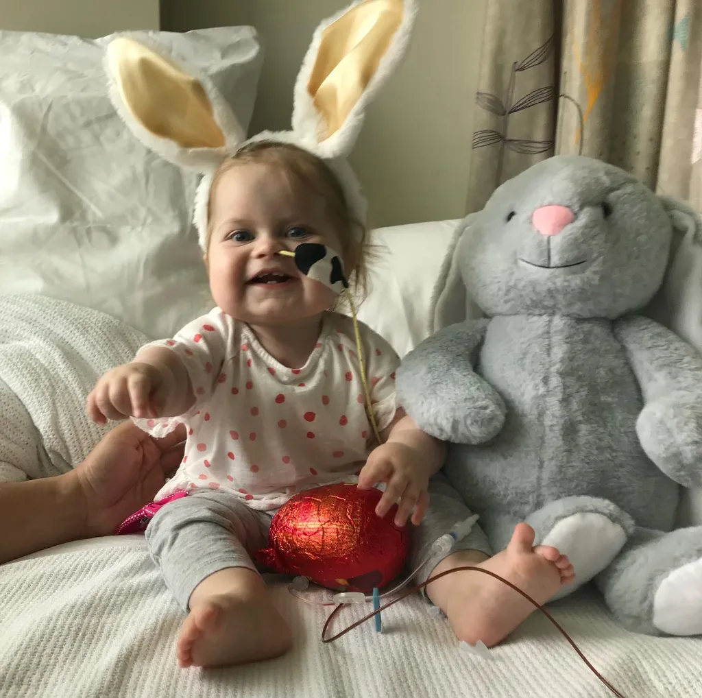 Ellie's first Easter with a healthy heart