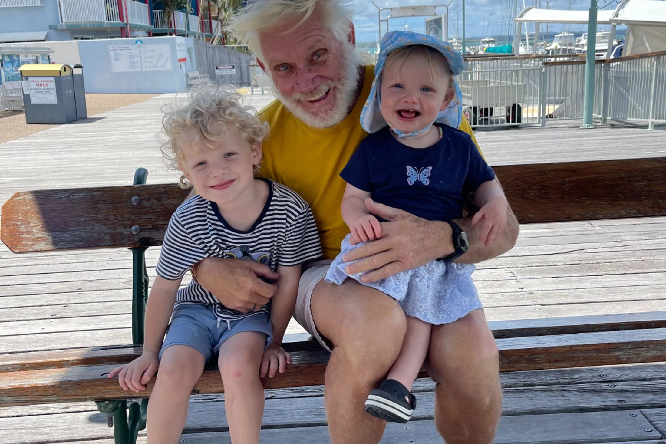 Gerry and his grandchildren