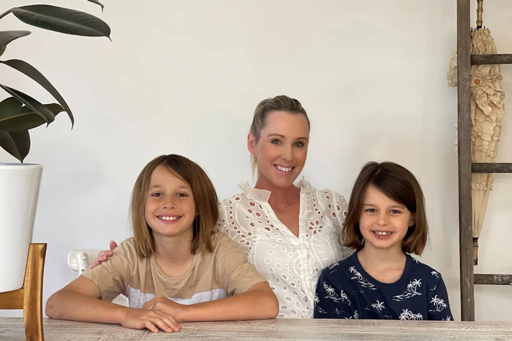 Amy and children
