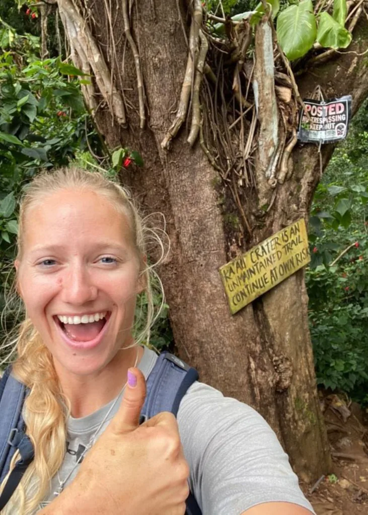 Heather on a hike