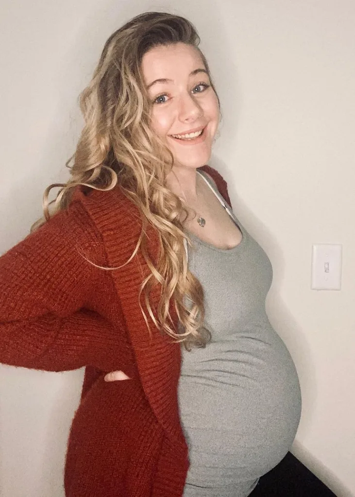 Ashley pregnant with Lillian