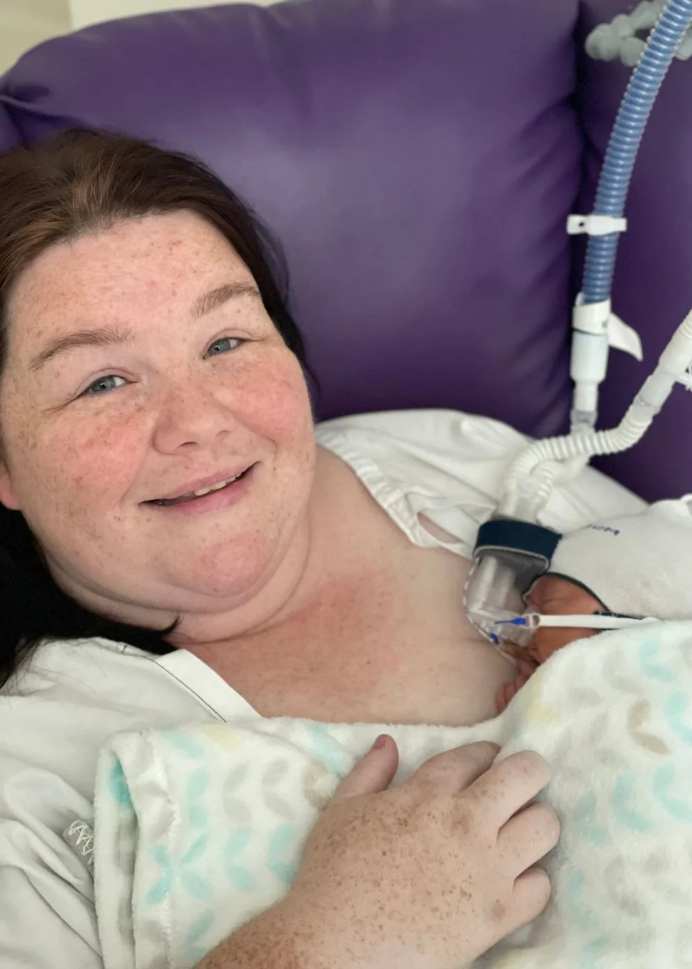 Courtney Matulis and baby Maverick