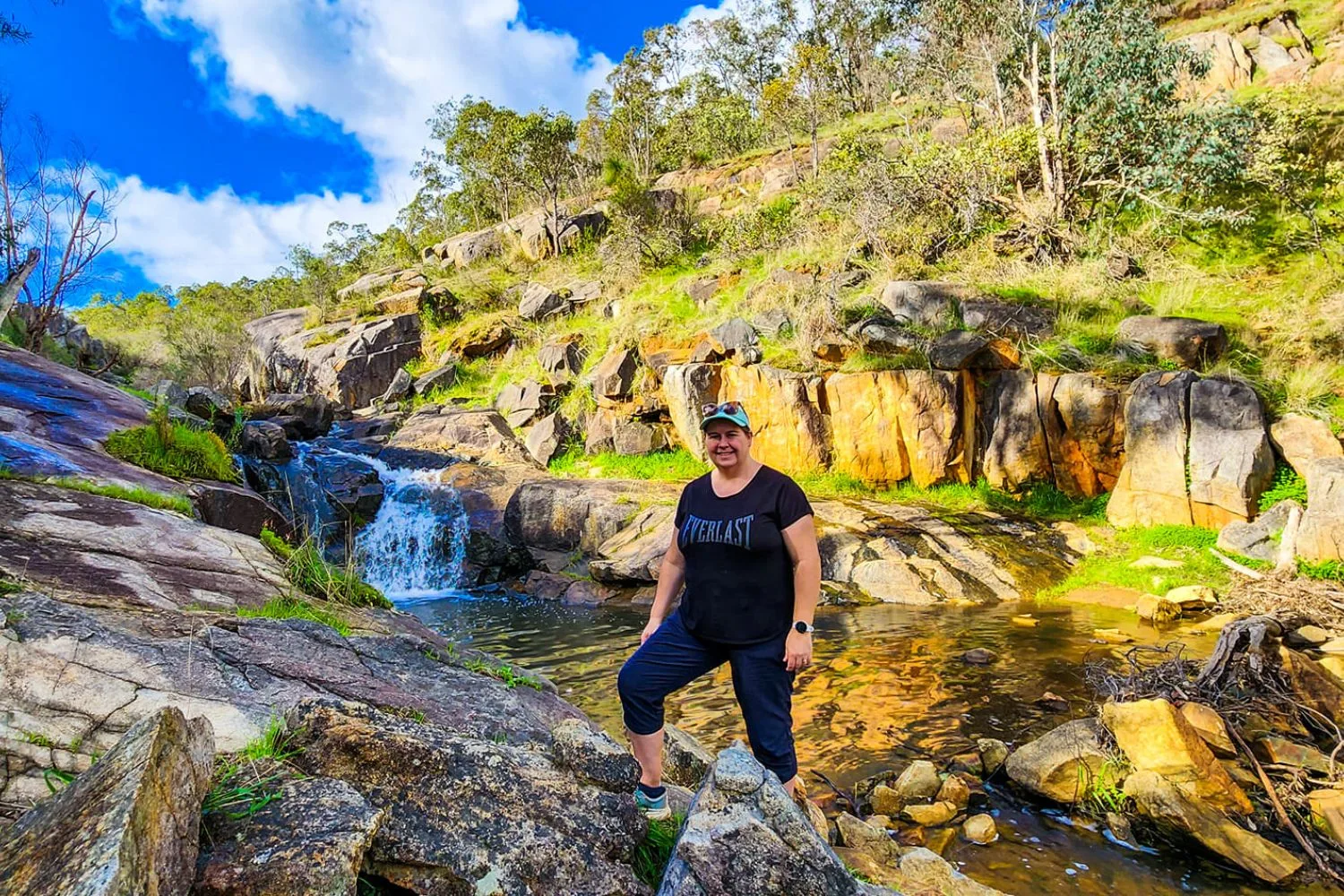 Chelle Fisher hiking